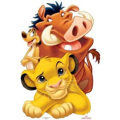 Party Delights Simba, Timon & Pumbaa Disney Lion King Cardboard Cutout - 135Cm X 92Cm< Cardboard Cut Outs