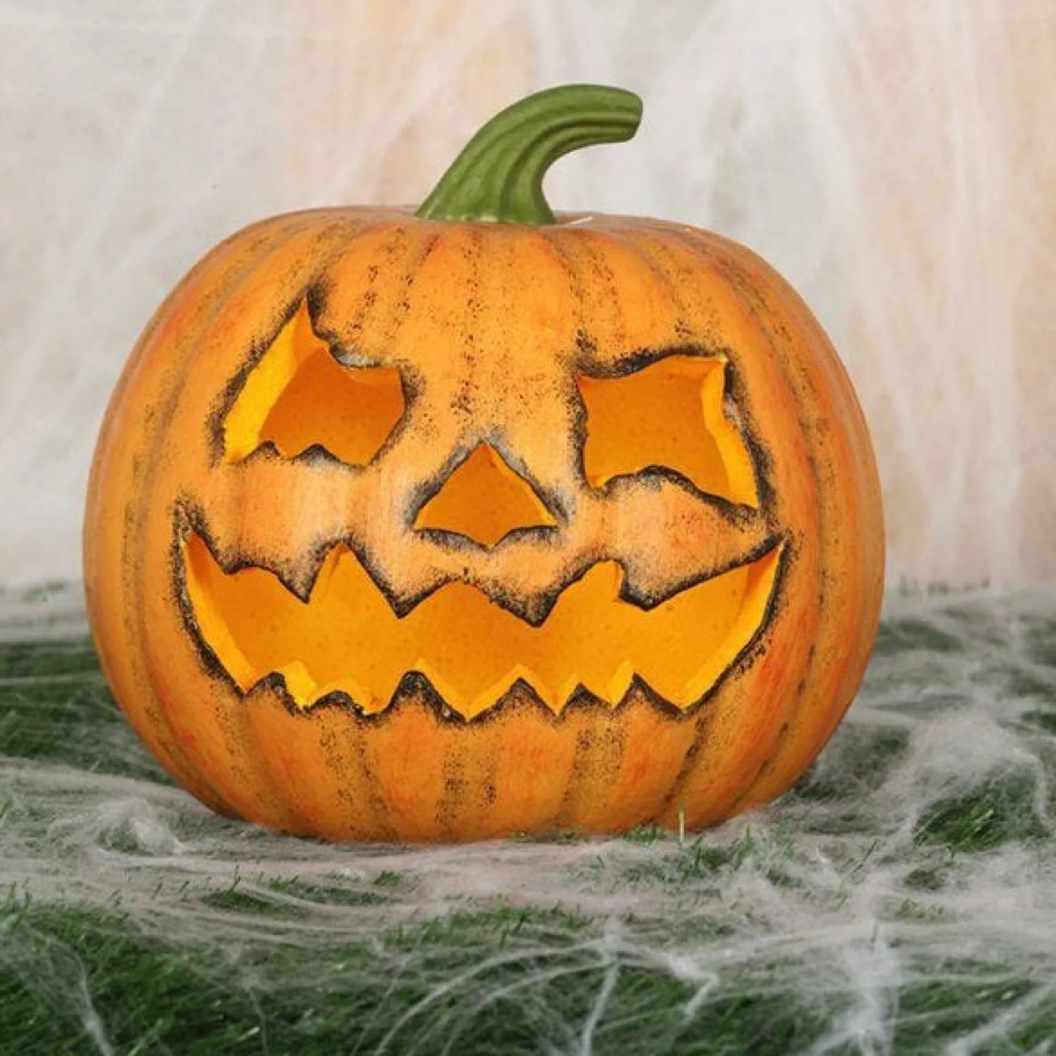 Singed Carved Pumpkin - 20Cm<Party Delights Sale