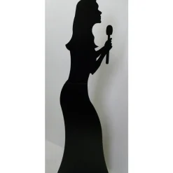 Party Delights Singer Silhouette Cardboard Cutout - 175Cm X 51Cm< Cardboard Cut Outs