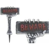 Skeleton Arm Beware Sign - 53Cm<Party Delights Clearance