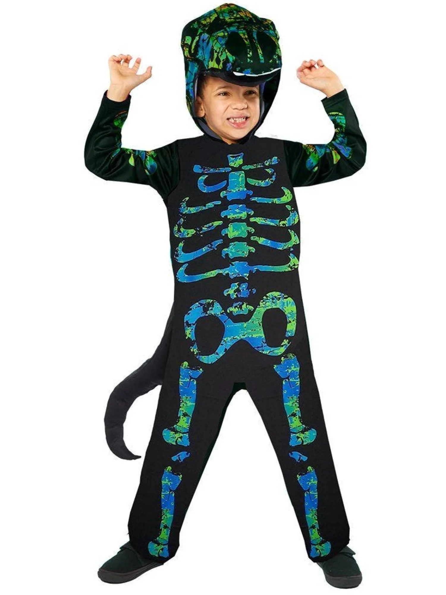 Skeleton Dino - Child Costume<Party Delights