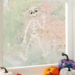 Skeleton Gel Window Cling<Party Delights Sale
