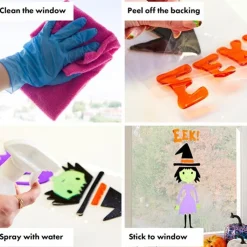 Skeleton Gel Window Cling<Party Delights Sale