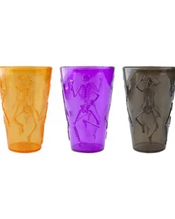 Skeleton Plastic Tumbler - Assorted<Party Delights Outlet