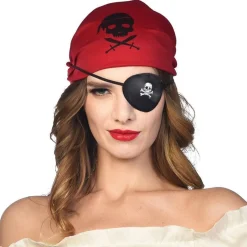 Party Delights Skull & Cross Bone Eyepatch< Costume Props