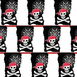 Party Delights Skull & Crossbone Pirate Bunting - 10M< Bunting