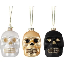 Skull Tree Decorations (3Pk)<Party Delights Discount