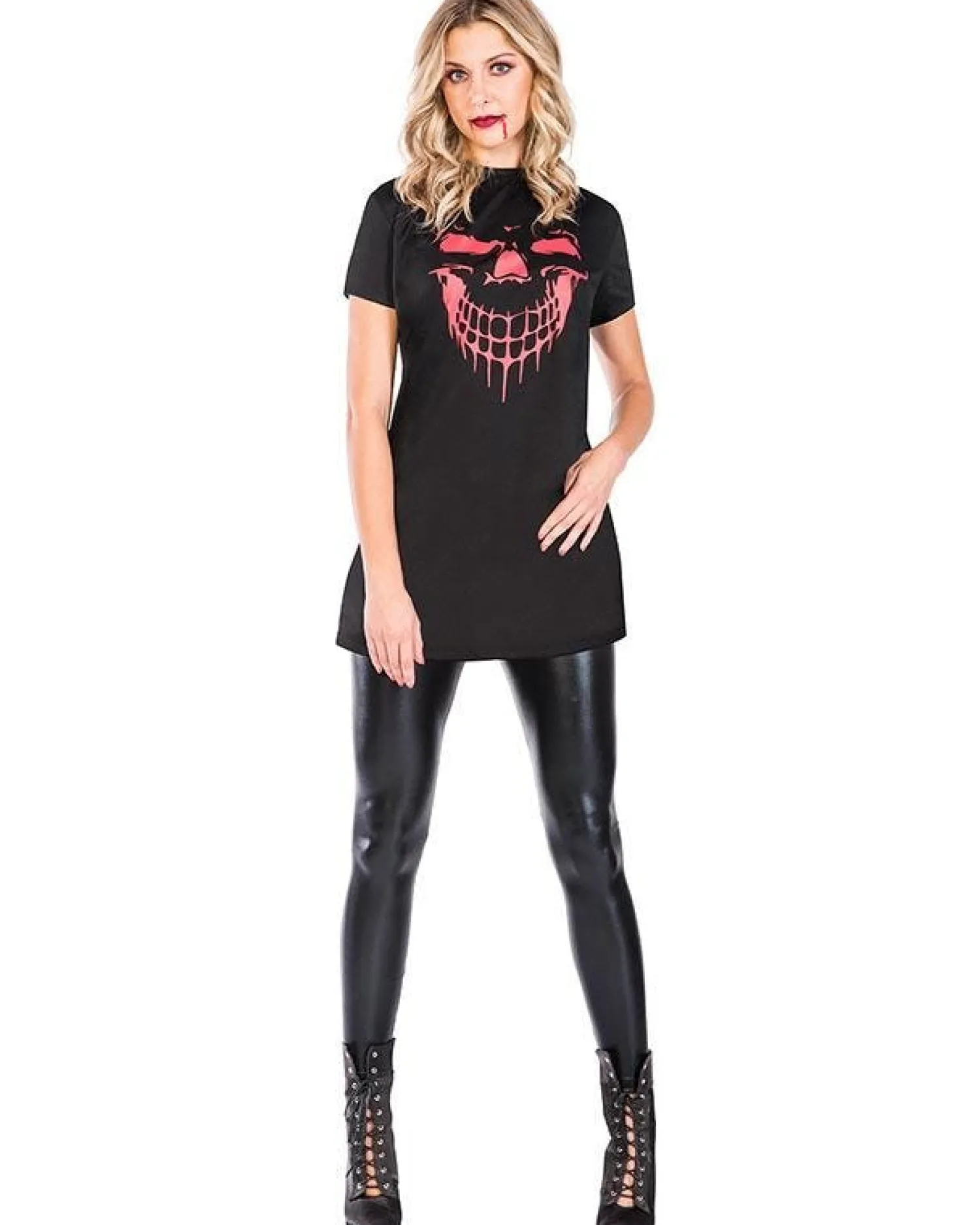 Smile Tshirt Dress - Adult Costume<Party Delights Clearance