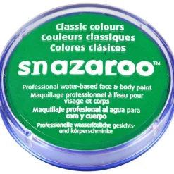 Snazaroo Bright Green Face Paint - 18Ml<Party Delights Clearance