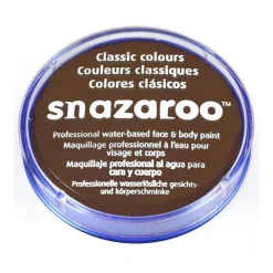 Party Delights Snazaroo Dark Brown Face Paint - 18Ml< Face Paints