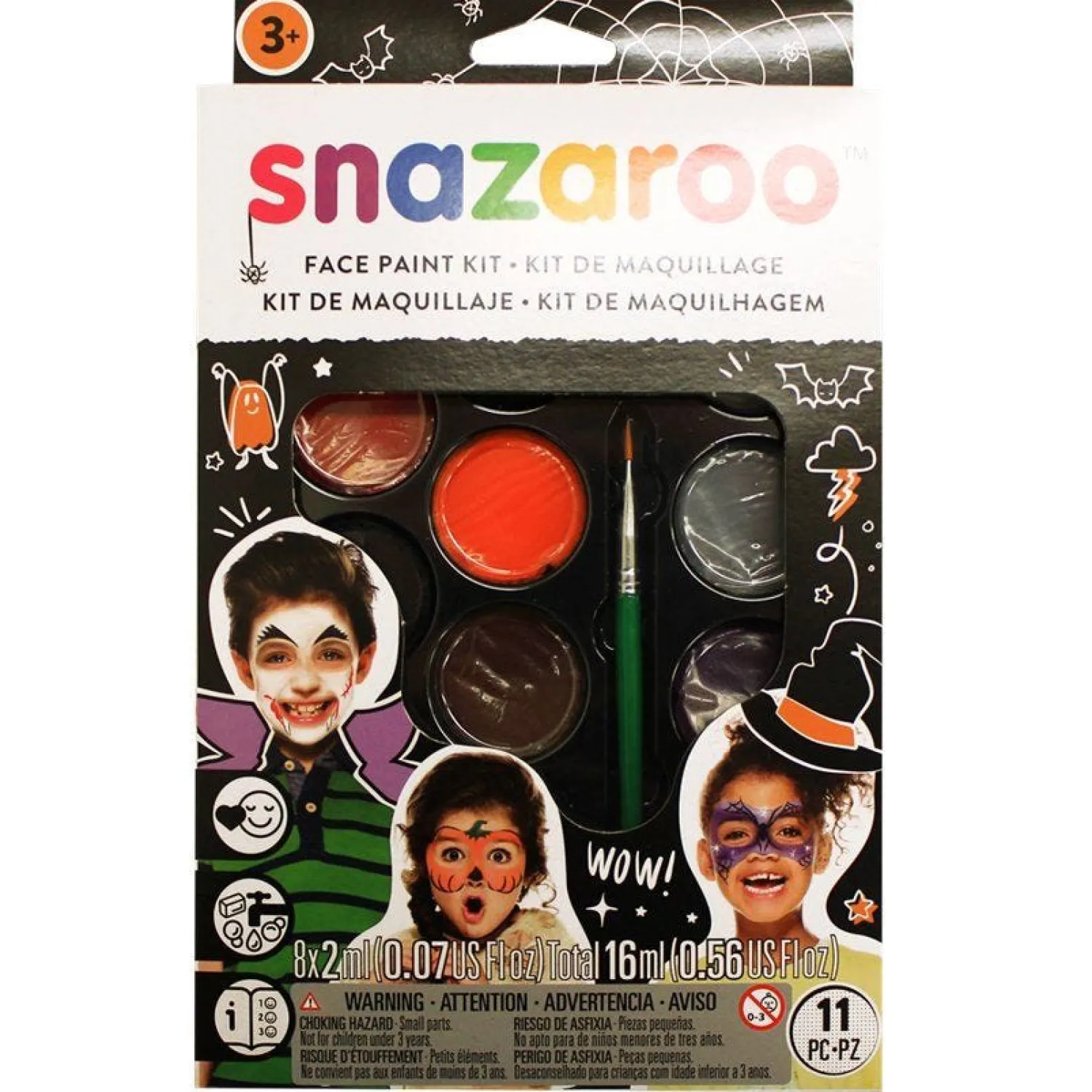 Party Delights Snazaroo Halloween Face Paint Kit - 50 Faces< Face Paints