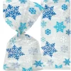 Snowflake Christmas Cello Bags - 30Cm (20Pk)<Party Delights Sale