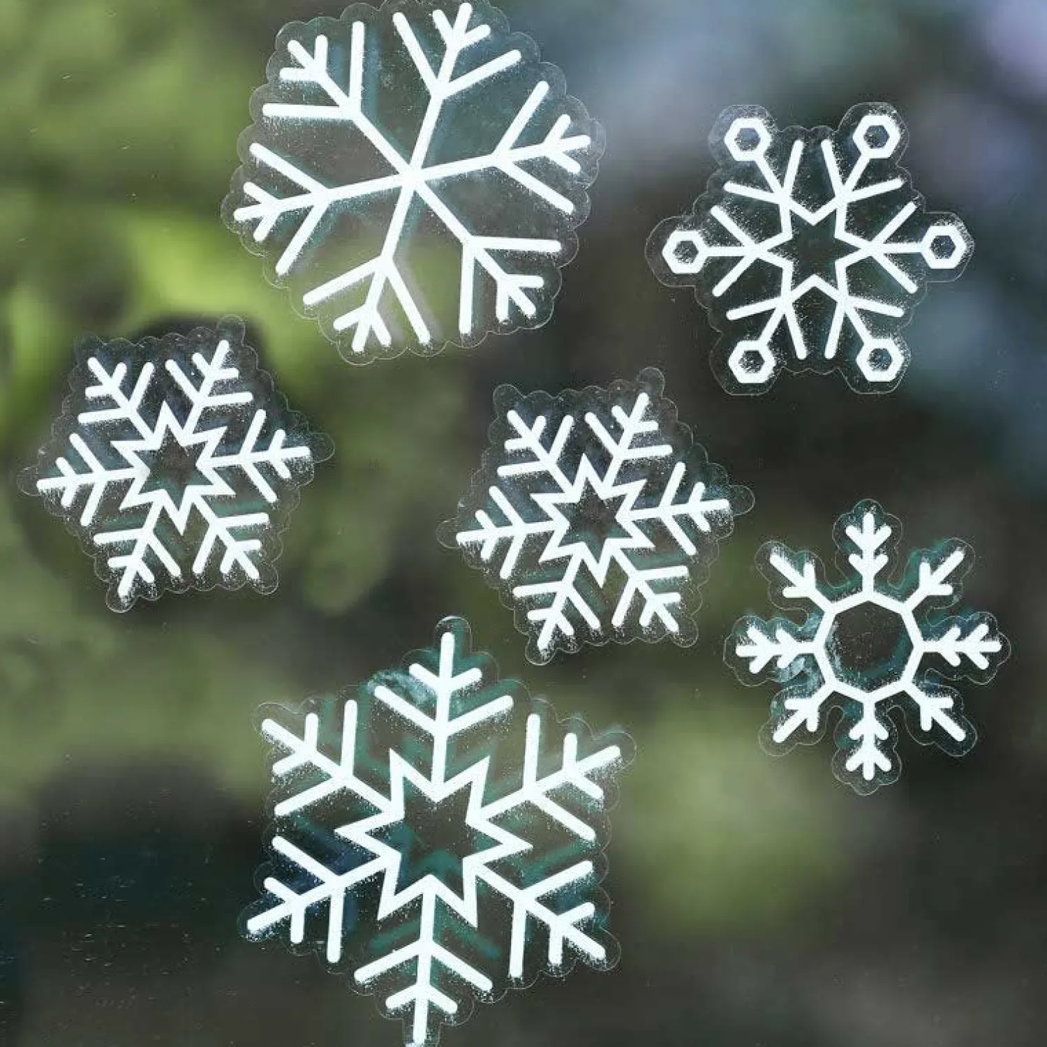 Snowflake Window Stickers (24Pk)<Party Delights Clearance