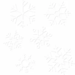Snowflake Window Stickers (24Pk)<Party Delights Clearance