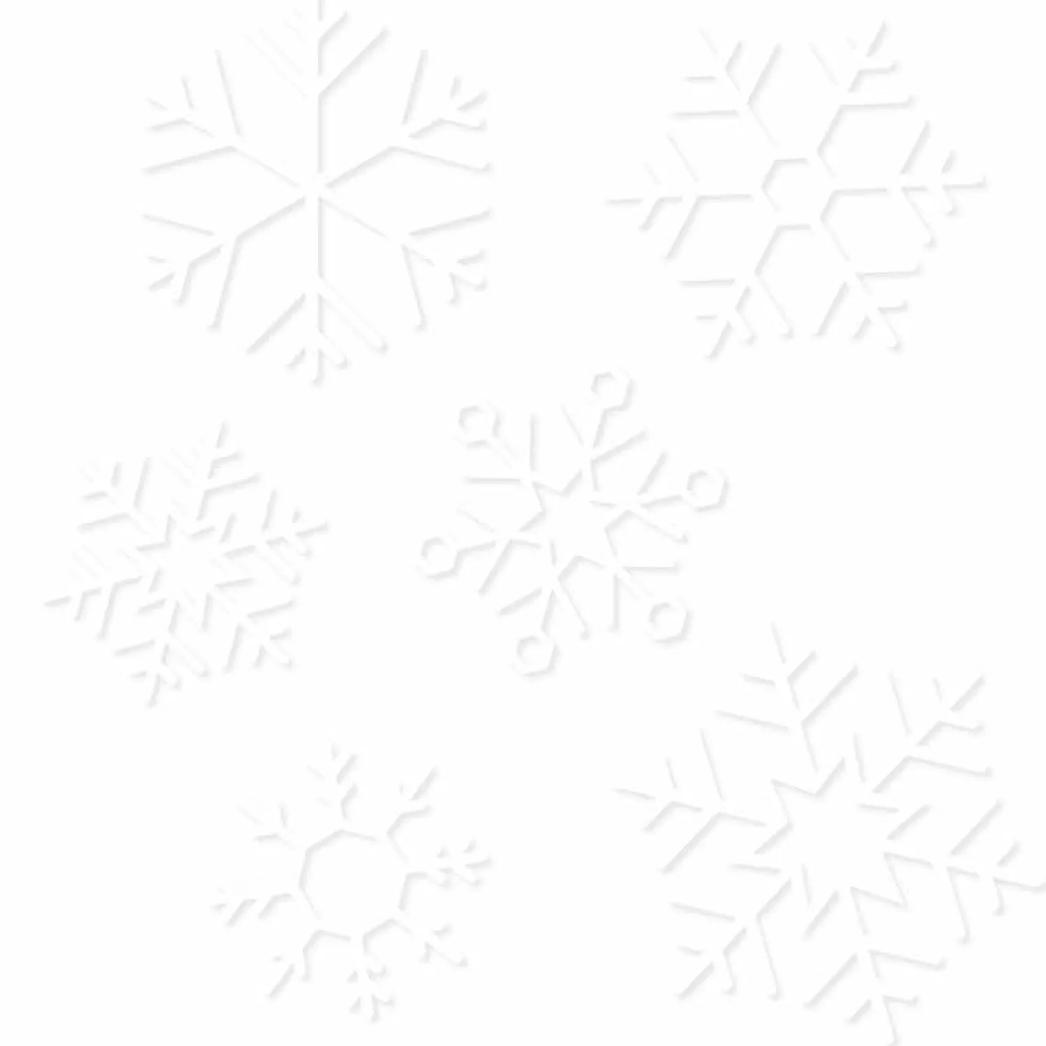 Snowflake Window Stickers (24Pk)<Party Delights Clearance