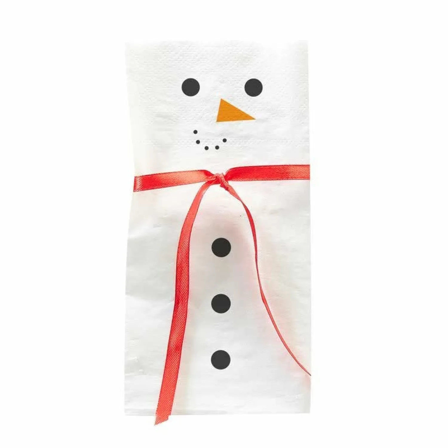 Snowman With Scarf Paper Napkins - 32Cm (16Pk)<Party Delights Clearance