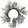 Snowy Foliage And White Berries Napkin Rings (4Pk)<Party Delights Hot