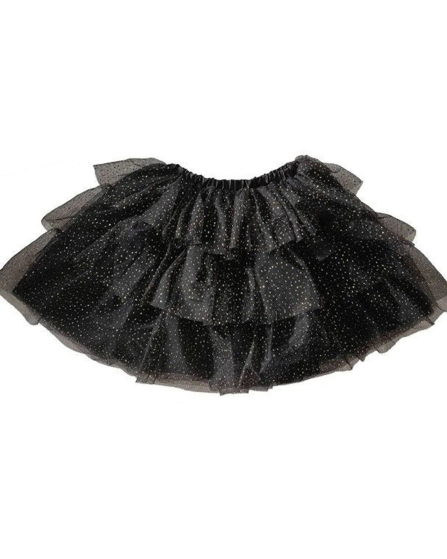Sparkle Black & Gold Tiered Tutu - 5-7 Years<Party Delights Outlet
