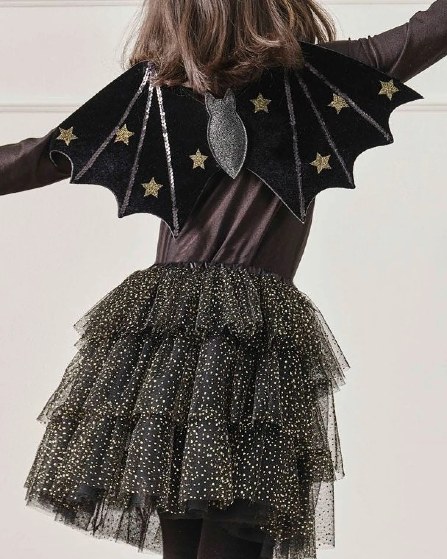 Sparkle Black & Gold Tiered Tutu - 5-7 Years<Party Delights Outlet