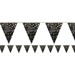 Party Delights Sparkling Celebration Foil Happy Birthday Bunting - 4M< Bunting