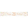 Party Delights Sparkling Fizz 'Happy 21St Birthday' Banner - 2.7M< Banners