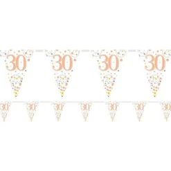 Party Delights Sparkling Fizz 30Th Foil Bunting - 3.9M< Bunting
