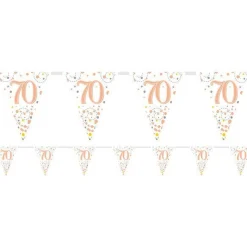 Party Delights Sparkling Fizz 70Th Foil Bunting - 3.9M< Bunting