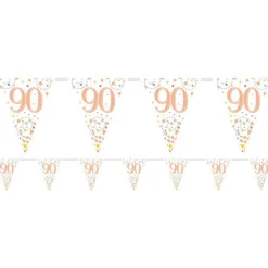 Party Delights Sparkling Fizz 90Th Foil Bunting - 3.9M< Bunting