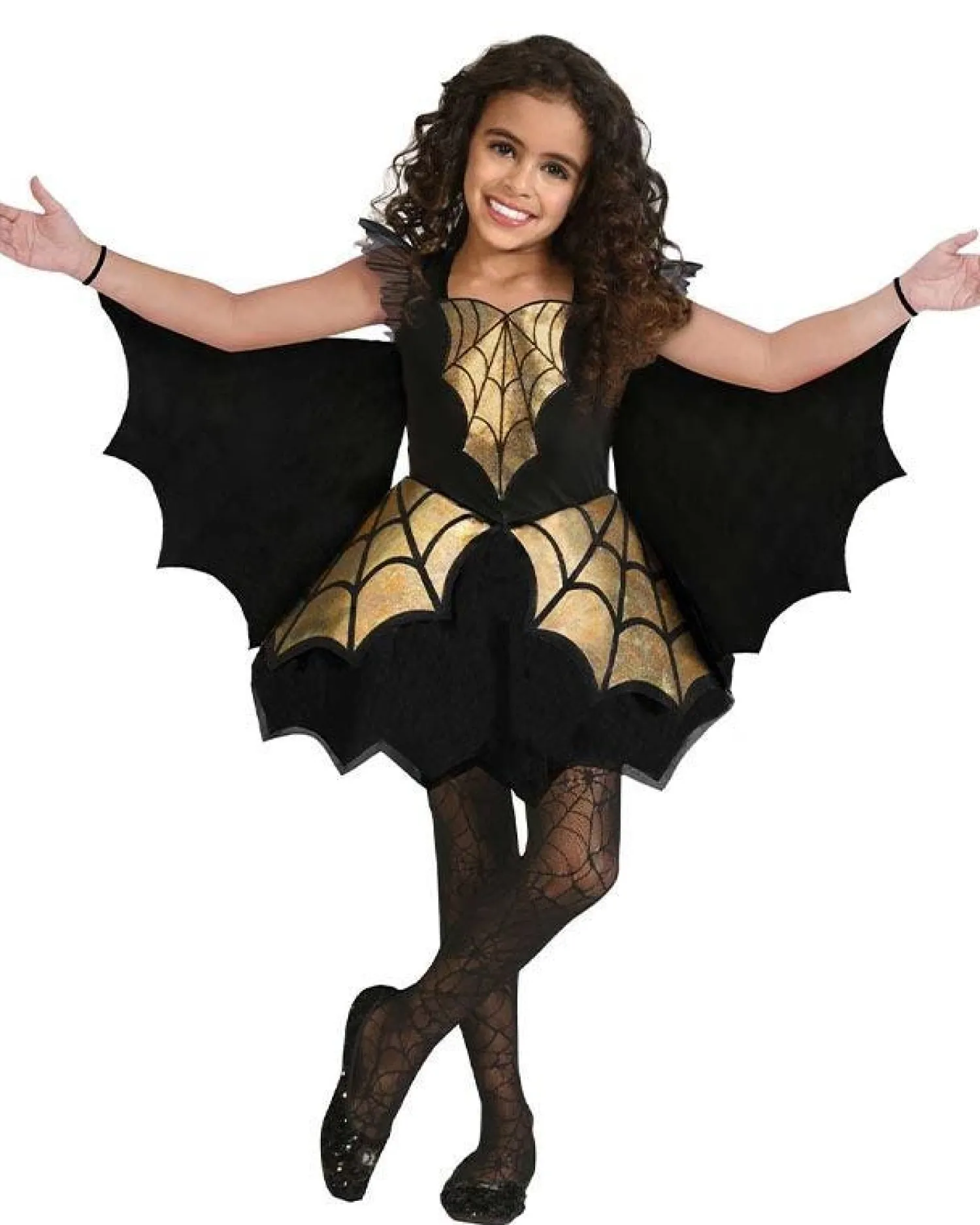 Spider Girl Gold - Childs Costume<Party Delights Hot