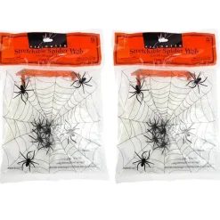 Spider Web With Spiders Multipack - 200Sq Ft<Party Delights New