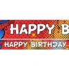 Party Delights Spider-Man Style Paper Banners - 1M (3Pk)< Banners