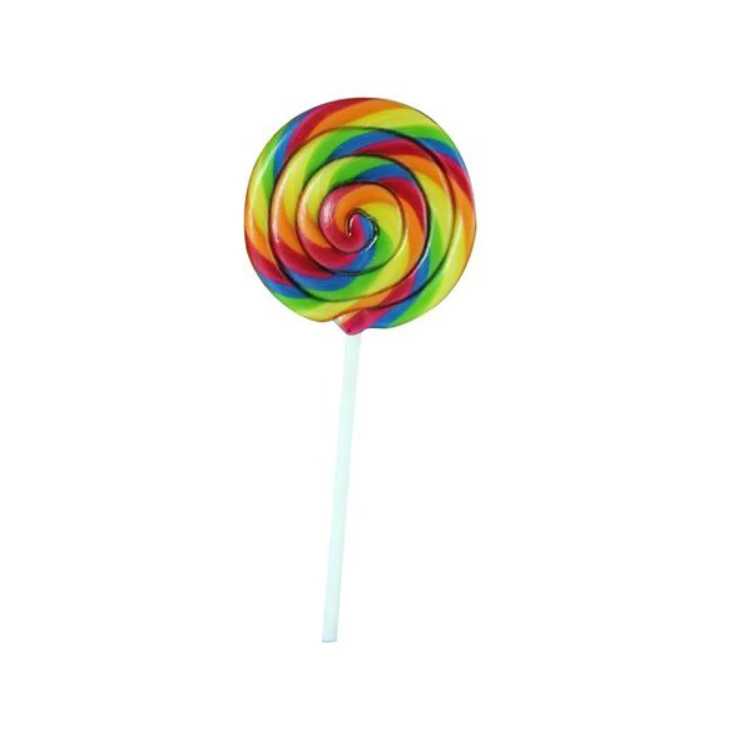 Party Delights Spiral Rainbow Lolly - 50G< Sweets