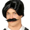 Spooky Family Dad Wig & Moustache<Party Delights Outlet