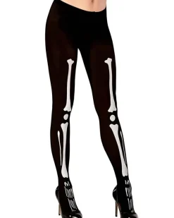 Spooky Skeleton Tights - Adult One Size<Party Delights