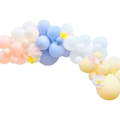 Party Delights Spring Balloon Arch With Paper Flowers - 60 Balloons< Arches & Clouds