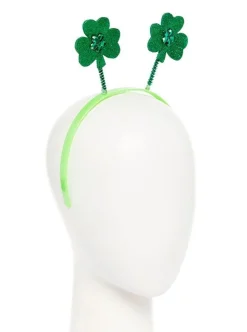 Party Delights St Patrick's Day Glitter Shamrock Headband< Hats & Headwear