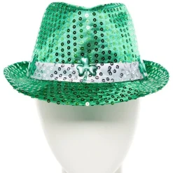 Party Delights St Patrick's Day Sequin Fedora Hat< Hats & Headwear