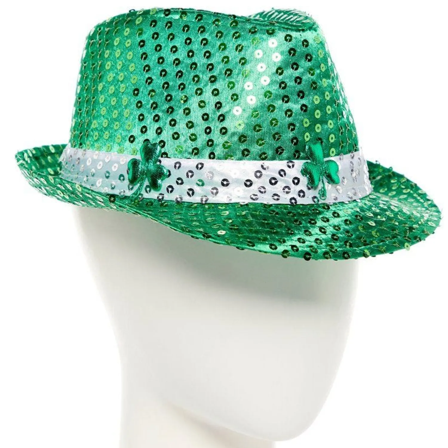 Party Delights St Patrick's Day Sequin Fedora Hat< Hats & Headwear