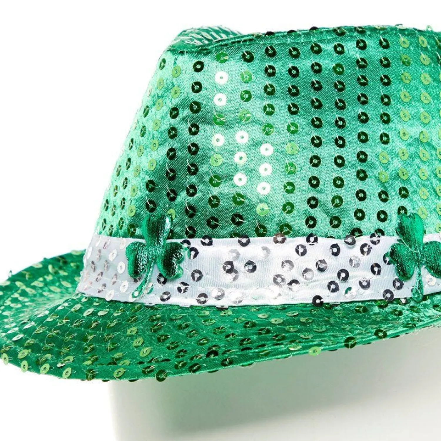 Party Delights St Patrick's Day Sequin Fedora Hat< Hats & Headwear