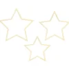 Star Wooden Decorations (3Pk)<Party Delights Clearance