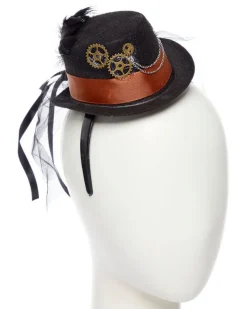 Party Delights Steampunk Gear Mini Top Hat< Hats & Headwear