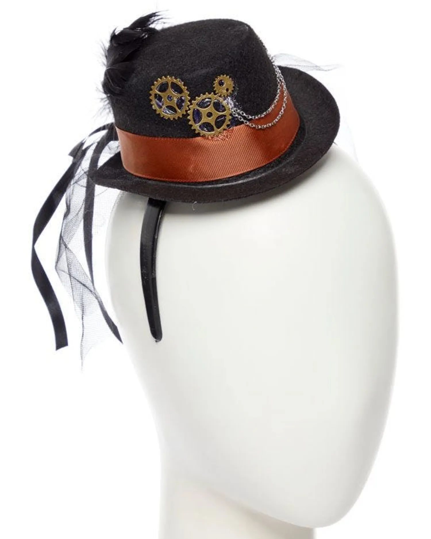 Steampunk Gear Mini Top Hat<Party Delights
