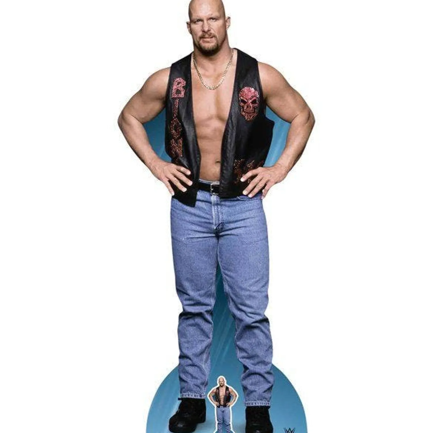 Party Delights Stone Cold Steve Austin Wwe Cardboard Cutout - 187Cm X 82Cm< Cardboard Cut Outs