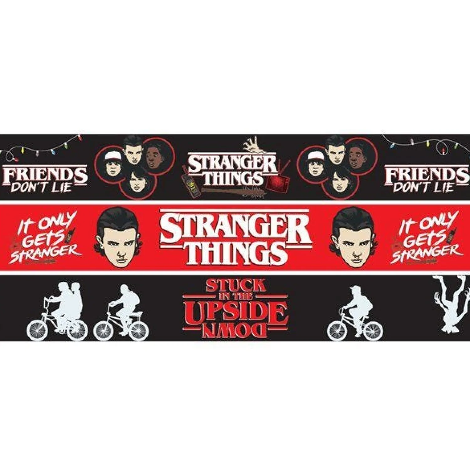 Stranger Things Paper Banners - 1M (3Pk)<Party Delights Online