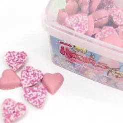 Party Delights Strawberry Hearts X120< Sweets