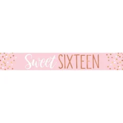 Party Delights Sweet Sixteen Paper Banners - 1M (3Pk)< Banners