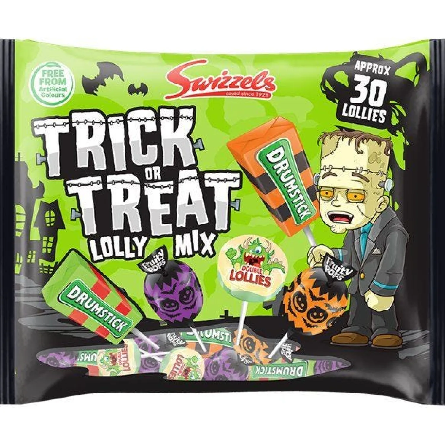 Party Delights Swizzels Trick Or Treat Lolly Bag - Approx. 30 Lollies< Sweets
