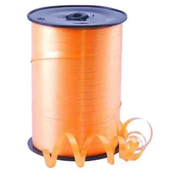Tangerine Curling Balloon Ribbon - 500M<Party Delights Outlet
