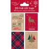 Tartan Gift Tags (20Pk)<Party Delights Hot