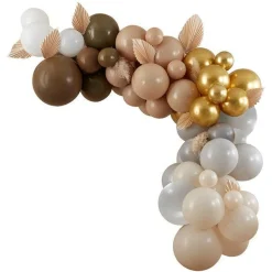 Party Delights Taupe & Nude Balloon Arch - 75 Balloons< Arches & Clouds